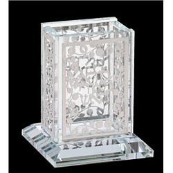 Picture of Schonfeld Collection 165311 3 x 3.5 in. Crystal Havdalah Holder - Silver Pomegranate
