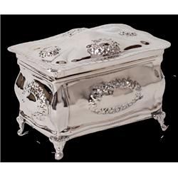 Nickel Plated Silver Etrog Box