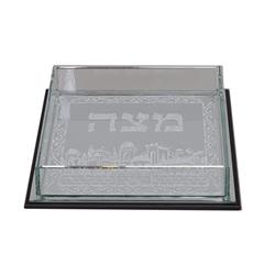 Picture of Schonfeld Collection 55591 Matzah Box Square Mirror Jerusalem 7.5 x 7.5 in.