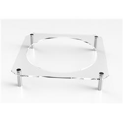 Picture of Nua 61045 Acrylic Seder Plate Stand Silver Standoffs - 16 x 16 x 3 in.