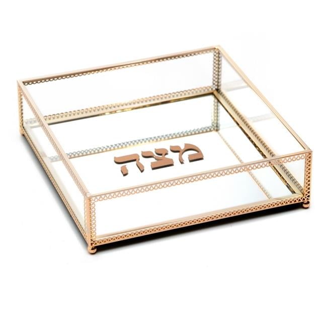 Picture of Novell Collection X3483 7.85 x 7.85 x 2 in. Square Crystal Matzah Holder
