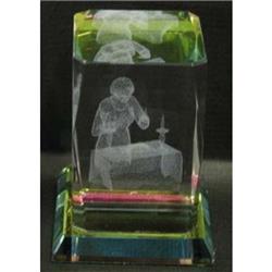 Picture of Art Judaica 54663 4 x 5 cm Crystal Cube Color Base Blessings Plaque