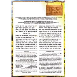 H386 8.5 x 12 in. 1 Page Laminated Ashkenaz Bencher