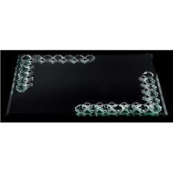 Picture of Novell Collection 4669 17 x 12 in. Mirror Tray with Silver Cubes