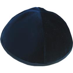 Picture of Nua 4NWR4 4 Part Navy Yarmulke with Rim, Size 4