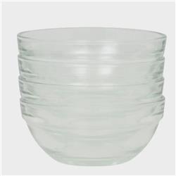 3.5 in. Glass Seder Plate Liners, Set of 6