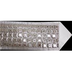 Mirror Style 5 Rows Silver Filled Atarah