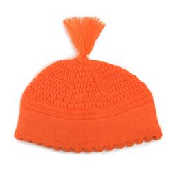 Yerushalmi Kippah, Orange - Medium