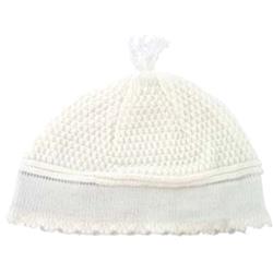 Yerushalmi Kippah, White - Small