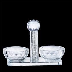 Picture of Schonfeld Collection 13490 Crystal Salt Shaker with White Stones