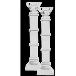 Picture of Schonfeld Collection 161040 9 in. Crystal Candle Sticks