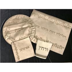 Picture of Schonfeld Collection PS182012 4 Piece Leather Look Laser Engraved Pasech Set