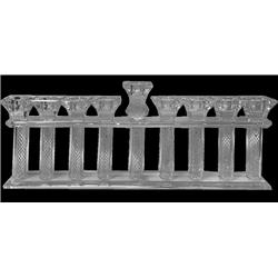 Picture of Schonfeld Collection 182286 6.5 x 14.5 in. Crystal Menorah with Silver Design