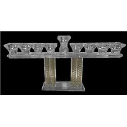 Picture of Schonfeld Collection 182287 6.5 x 15 in. Gold Designed Crystal Menorah