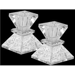 Picture of Schonfeld Collection CH1016 2.5 in. Crystal & Silver Mini Candlestick