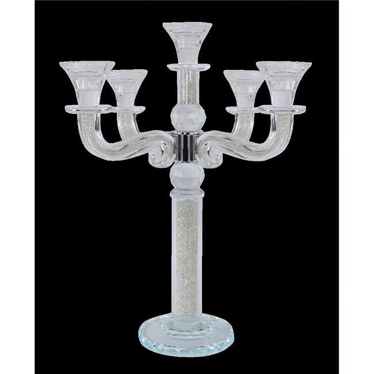 Picture of Schonfeld Collection ZX7635C 15.5 in. Classic Style 5 Branch Clear Filling Crystal Candelabra