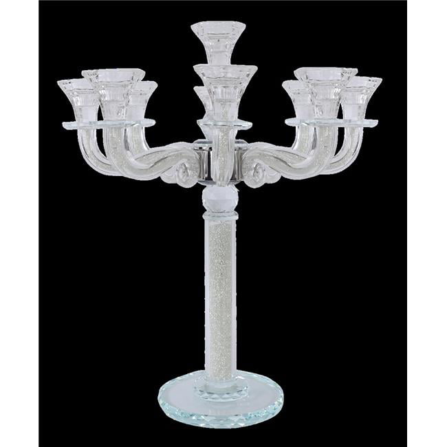 Picture of Schonfeld Collection ZX7639C 18.5 in. Classic Style 9 Branch Clear Filling Crystal Candelabra