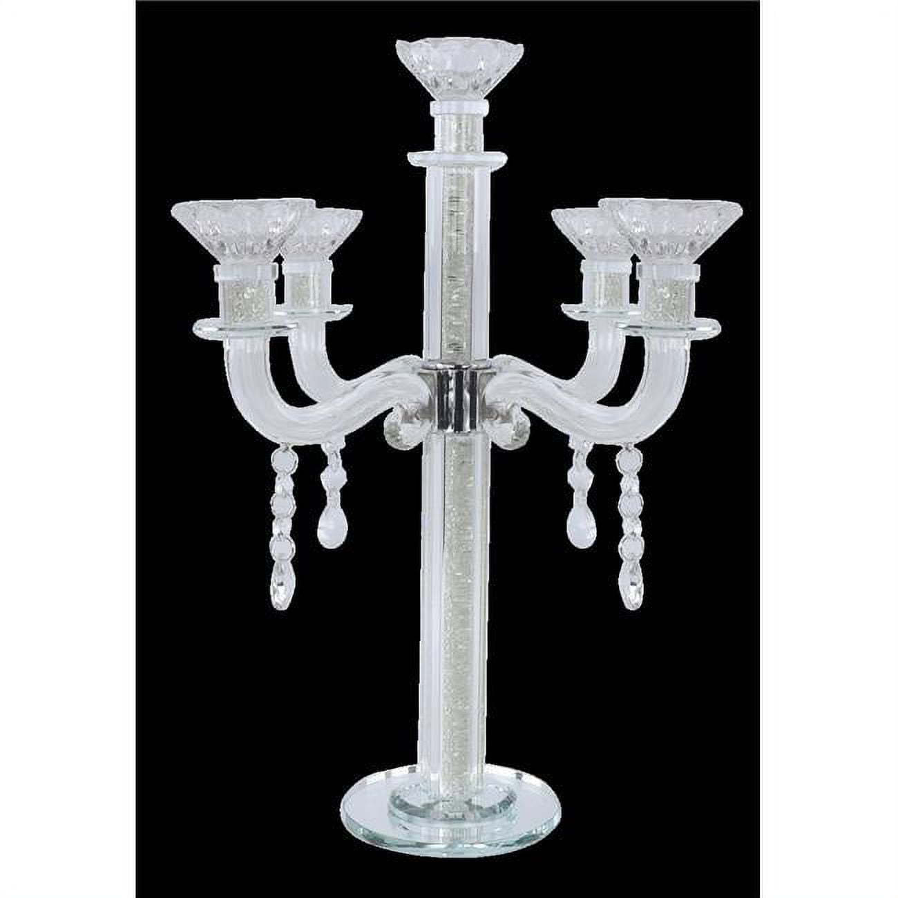 Picture of Schonfeld Collection ZX7645C 15.5 in. Royal Style 5 Branch Clear Filling Crystal Candelabra