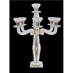 Picture of Schonfeld Collection 139911 17.5 in. Gold Filling 7 Branch Crystal Candelabra