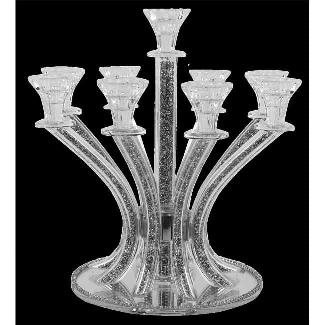 Picture of Schonfeld Collection 181683 14 in. 9 Silver Stones Candelabra