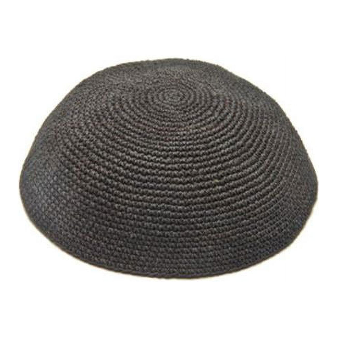 Picture of Art Judaica 16211 16 cm Thick Black Kippah with Holes
