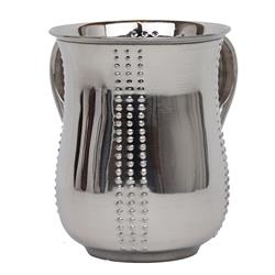 Stainless Steel Dotted Lines Shinny Washing Cup