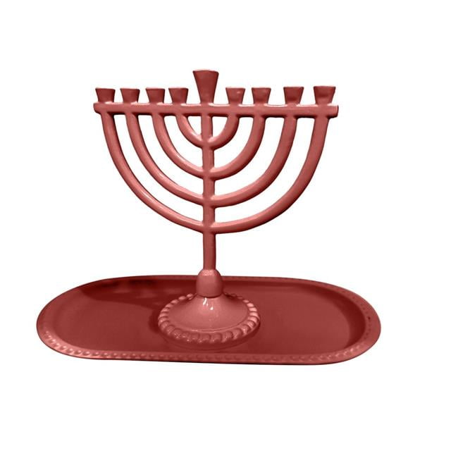 Picture of Nua 59068 Menorah & Tray Set&#44; Red