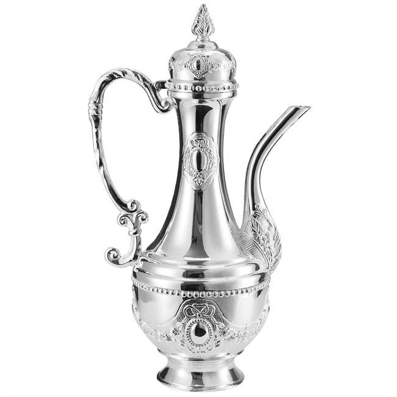 10.5 in. Chanukah Kriegel & Oil Bottle with Cover, Silver Plated