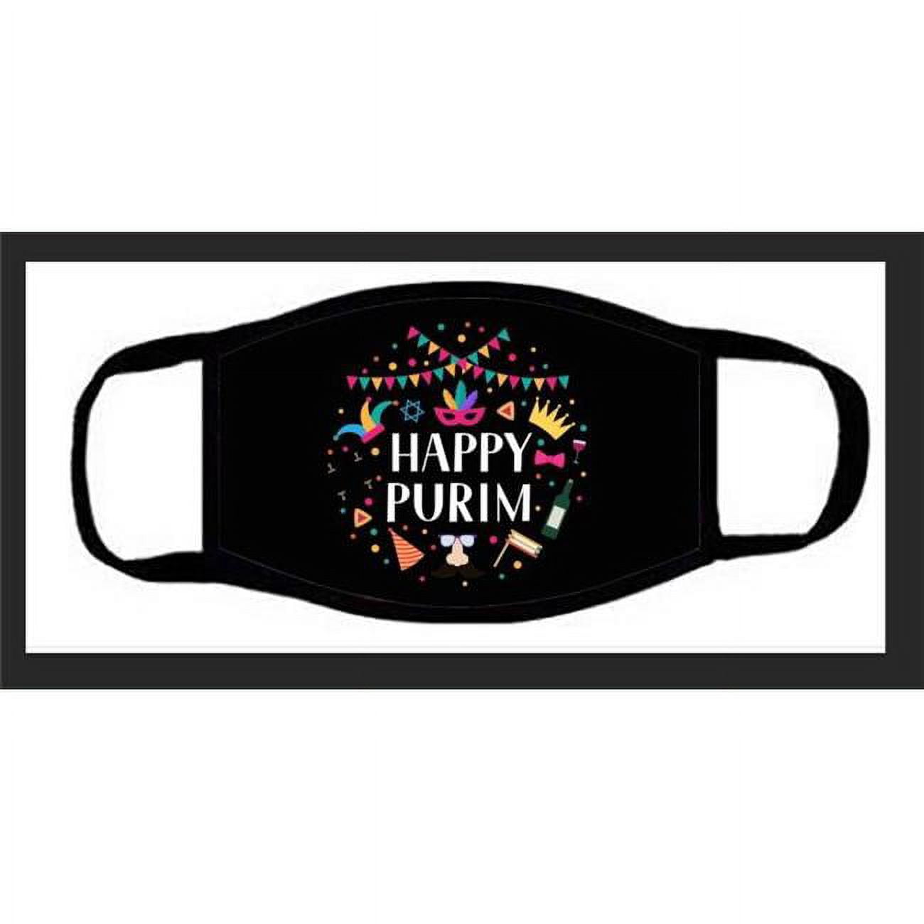Picture of Nua 59412 Black Happy Purim 59355 Face Mask