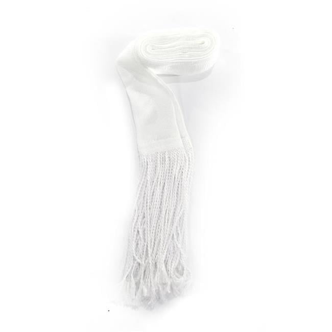 59377 Hand Made White Silk Gartel, Size 18