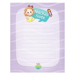 59385 4.25 x 5.5 in. Nachas Note Pad, Girl - 25 Sheets