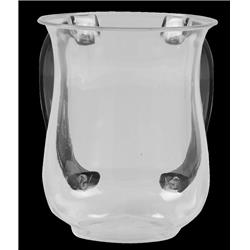 59390 5 in. Acrylic Clear with Gray Handle Washing Cup