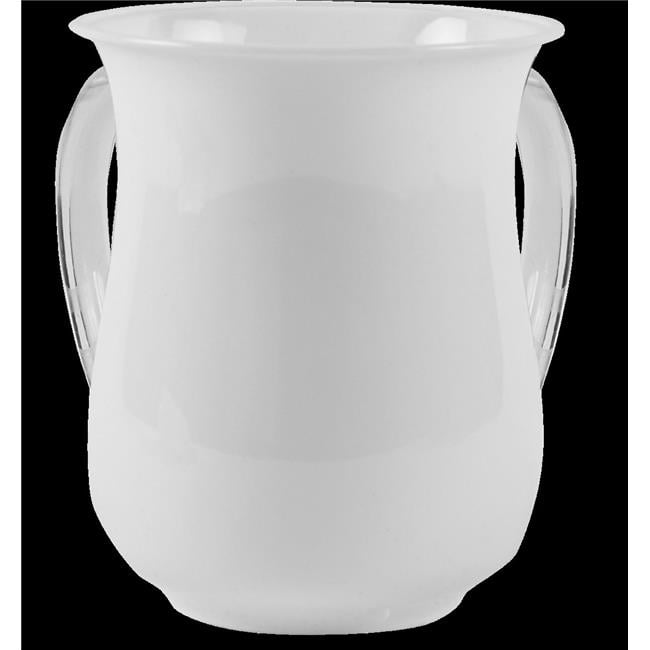 5 in. 6 Piece Acrylic Pearl with Clear Handles Washing Cup