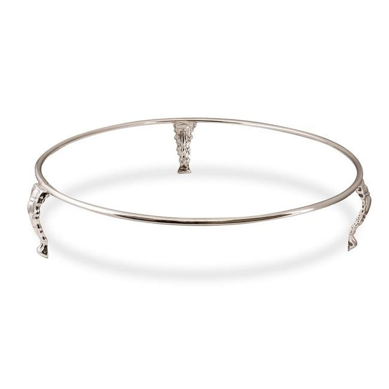 3 x 13 in. Passover Plate Holder on Silver Plated Legs