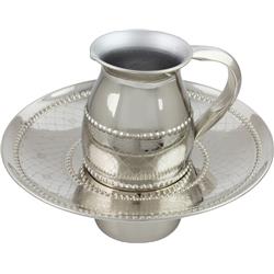 Picture of Netila 56889 2.75 x 7.5 in. Mayim Achronim Stainless Steel Bowl with 4 x 2.5 in. Cup