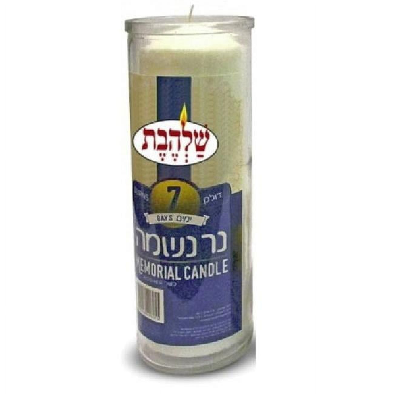 7 Day Yahrzeit Candle Memorial in Glass