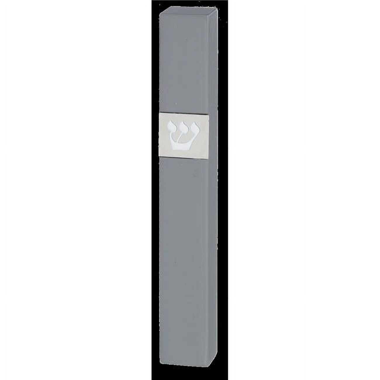Picture of Art Judaica 23602 15 cm Wood Mezuzah Cover, Gray