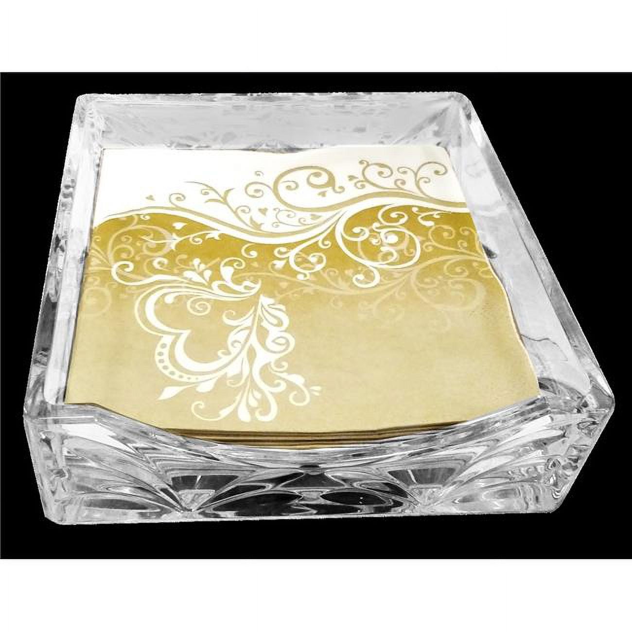 Picture of Brilliant Gifts 68479 7 x 7 in. Crystal Flat Napkin Holder
