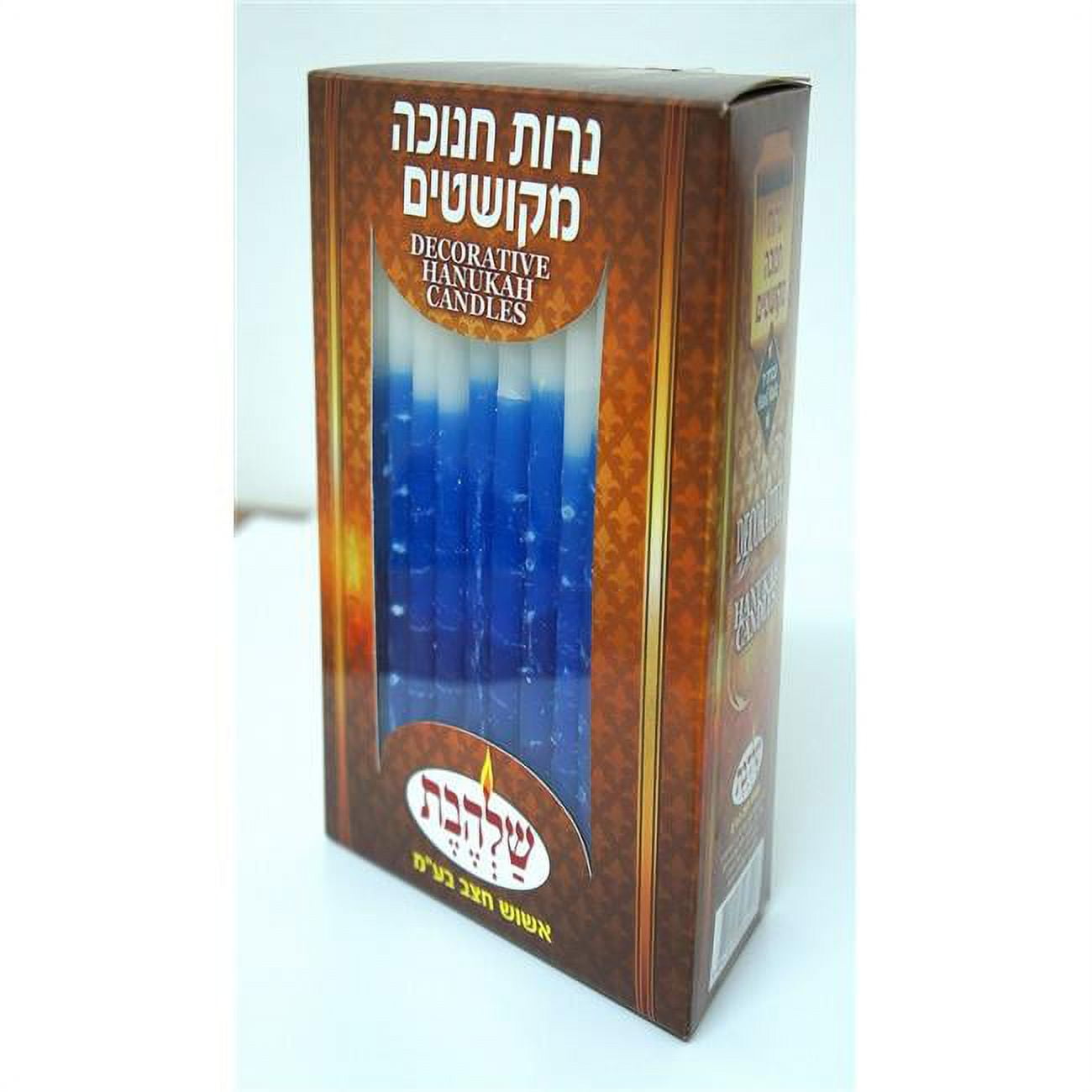 Picture of Shalhevet 81417 Dripless Chanukah Candles&#44; Blue & White - 44 per Box