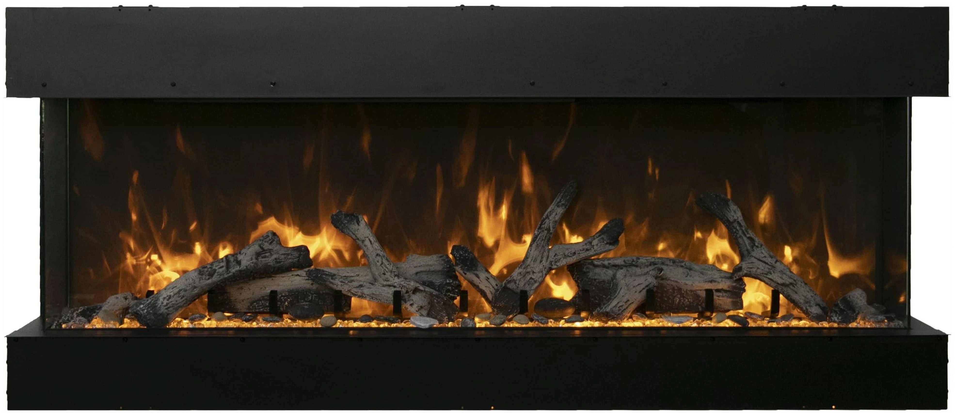 Picture of Amantii 50-TRU-VIEW-XL 50 in. Built-in 3 Sided Glass Electric Fireplace