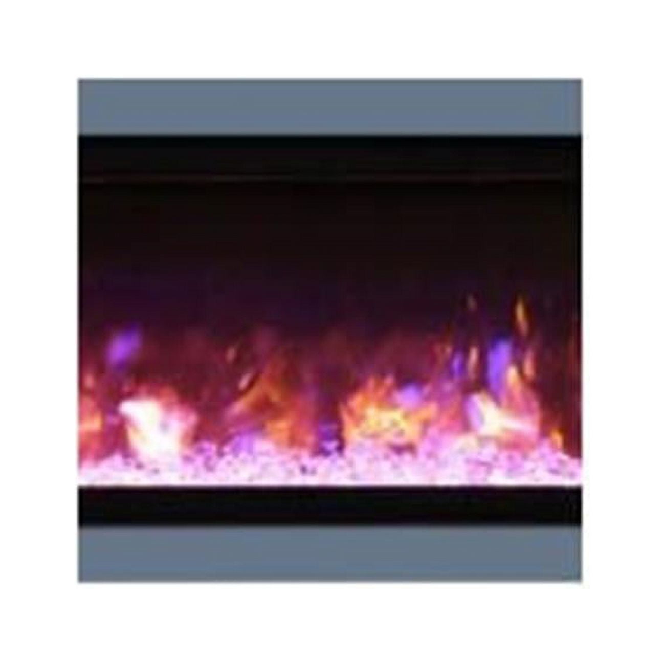 Picture of Amantii SYM-34-SURR-GREY 34 in. Surround Electric Fireplace&#44; Dark Grey