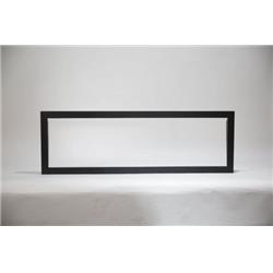 Picture of Amantii SYM-XS-60 60 in. Semi-Flush Mount Surround Required for Semi-Flush Mount Installation Fireplace&#44; Black