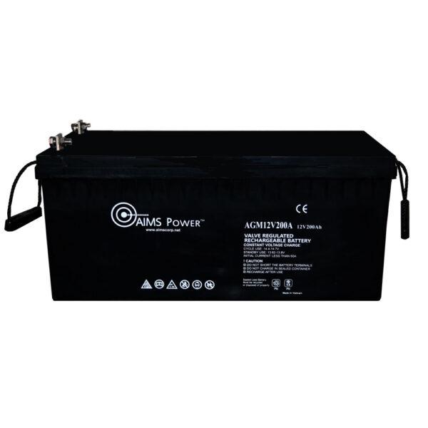 AIMS Power Heavy Duty Deep Cycle Battery 12V 200Ah (AGM12V200A)