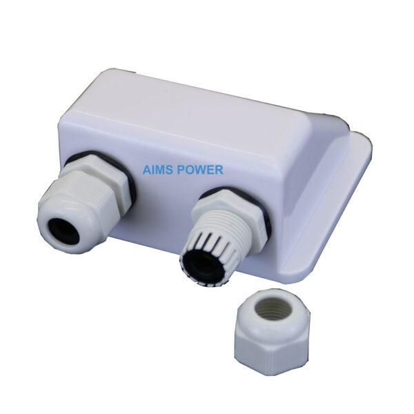 PV2WEG Solar Double Cable Entry Gland - Weatherproof for RV - Boat, Van & Bus Roof Installations