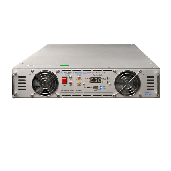 Picture of AIMS Power PRM5KWN48120S 5000W Rack Mount Inverter - 2U -48V DC to 120V AC - Negative 48V System