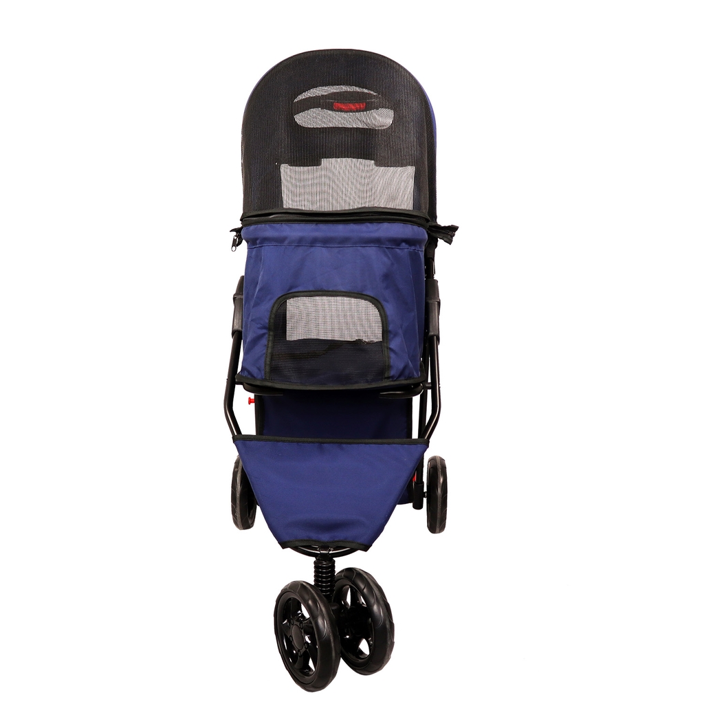 Picture of Amoroso Baby 6586A Single Jogger Pet Stroller - Blue & Red