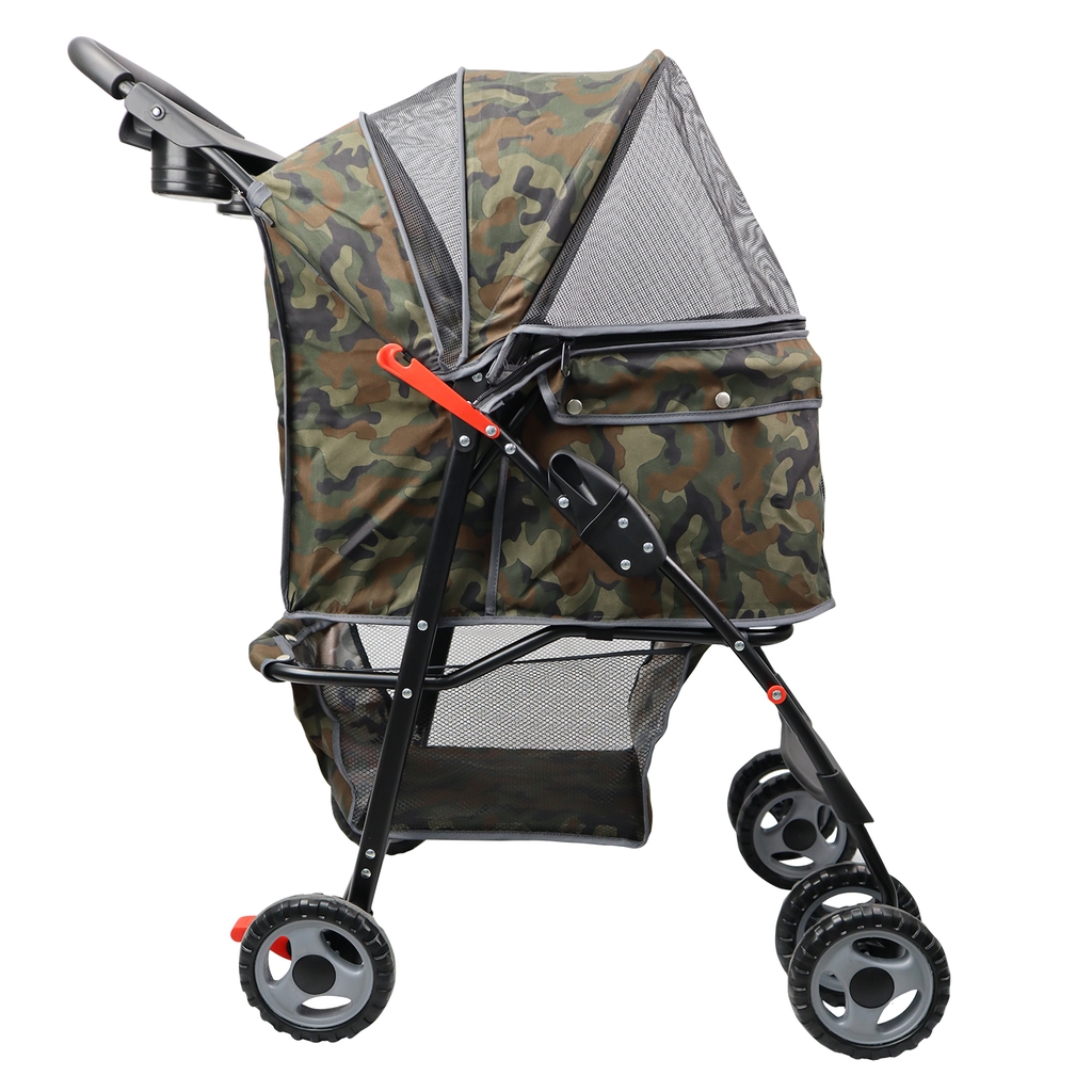 Picture of Amoroso Baby 6701A 4 Wheel Foldable Deluxe Dog Stroller - Camouflage