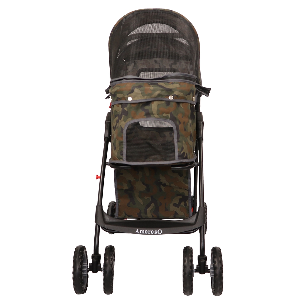 Picture of Amoroso Baby 6701A 4 Wheel Foldable Deluxe Dog Stroller - Camouflage