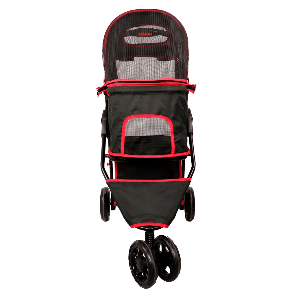 Picture of Amoroso Baby 6571A Single Jogger Pet Stroller - Black & Red