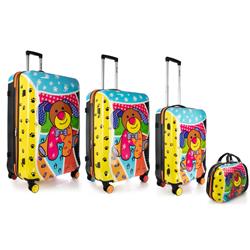Picture of America&apos;s Travel Merchandise 0935-G GUFF - GUFF Collection Rainbow Luggage 4-piece set w/ beauty case
